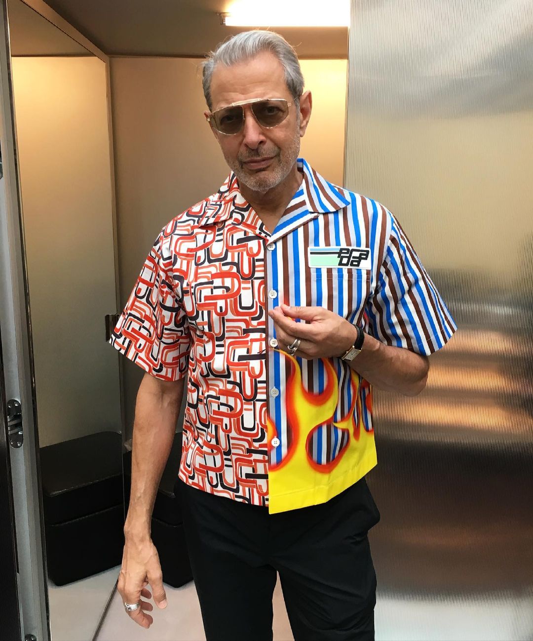 Prada shirt jeff goldblum shop